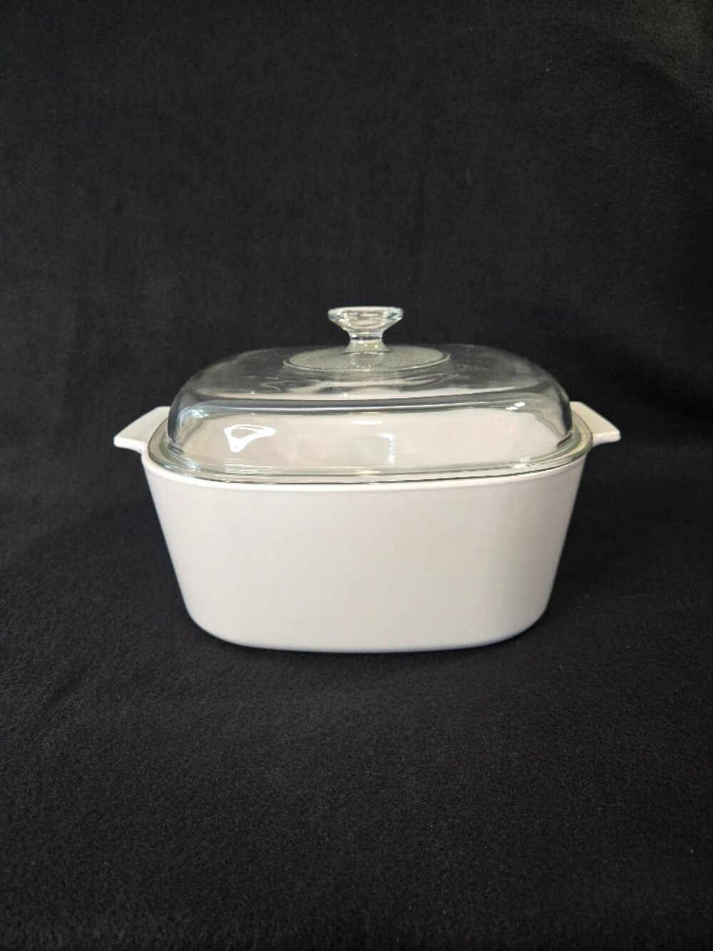 5 Quart CorningWare White Roaster/Dutch Oven - Made in USA